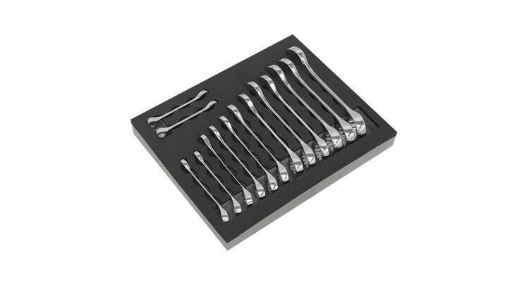 Sealey S01232 Combination Spanner Set 14pc Stubby