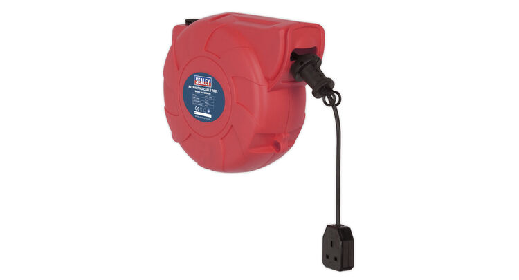 Sealey CRM151 Cable Reel System Retractable 15m 1 x 230V Socket