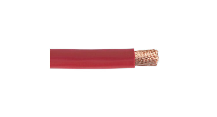 Sealey AC40SQRE Automotive Starter Cable 315/0.40mm 40mm² 300A 10m Red