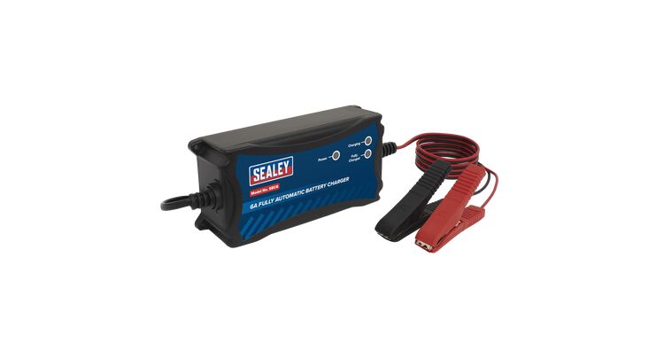 Sealey SBC6 Battery Charger 12V 6A Fully Automatic