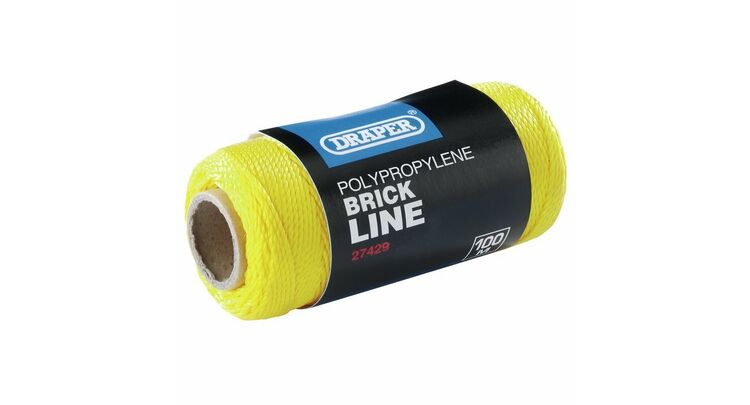 Draper 27429 Brick Line, 100m, Yellow