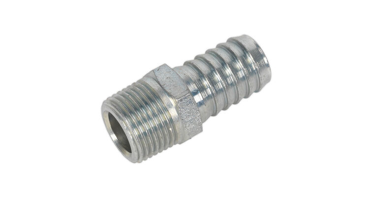 Sealey AC42 Screwed Tailpiece Male 3/8"BSPT - 1/2" Hose Pack of 5