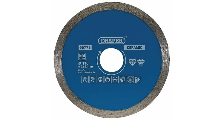 Draper 99778 Continuous Diamond Blade, 110mm