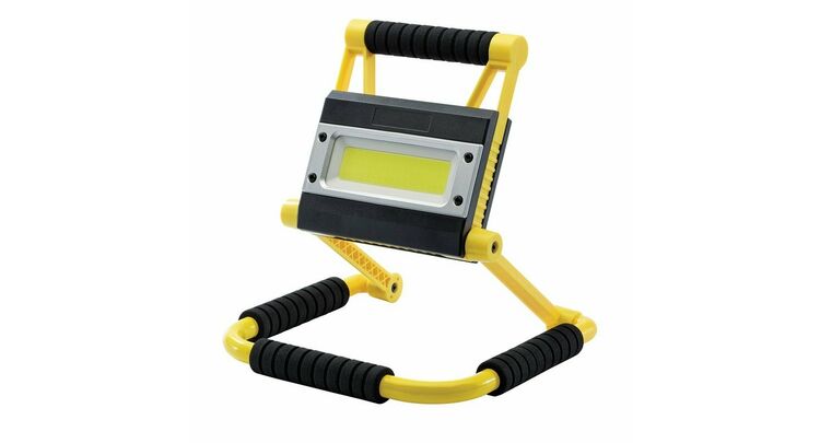 Draper 99707 COB LED Rechargeable Folding Worklight and Power Bank, 20W, 750 - 1,500 Lumens