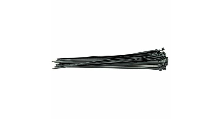 Draper 70397 Cable Ties, 4.8 x 300mm, Black (Pack of 100)