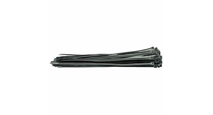 Draper 70403 Cable Ties, 7.6 x 400mm, Black (Pack of 100)