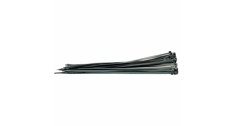 Draper 70408 Cable Ties, 8.8 x 500mm, Black (Pack of 100)