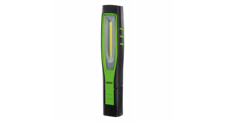 Draper 11759 COB/SMD LED Rechargeable Inspection Lamp, 7W, 700 Lumens, Green