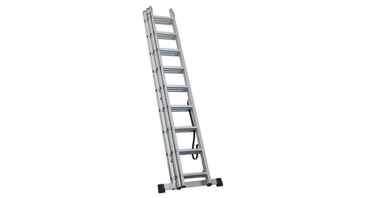 Sealey ACL3 Aluminium Extension Combination Ladder 3x9 EN 131