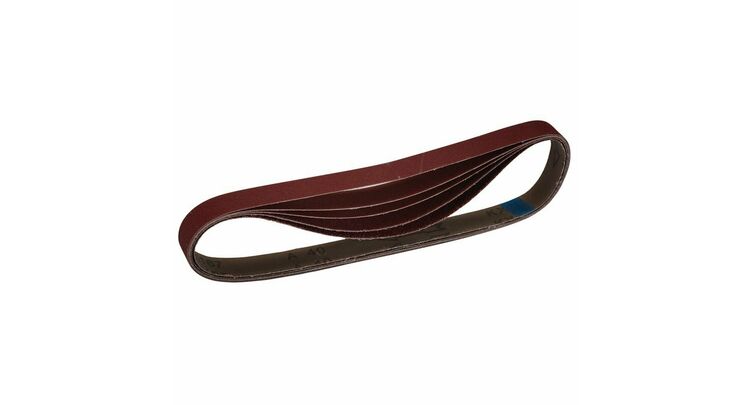 Draper 08702 Cloth Sanding Belt, 25 x 762mm, Assorted Grit (Pack of 5)