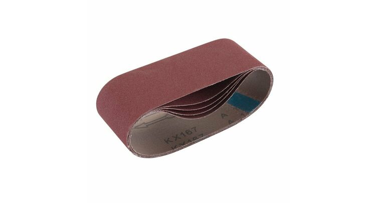Draper 09236 Cloth Sanding Belt, 75 x 457mm, 180 Grit (Pack of 5)