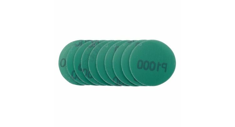 Draper 01109 Wet and Dry Sanding Discs with Hook and Loop, 50mm, 1000 Grit (Pack of 10)