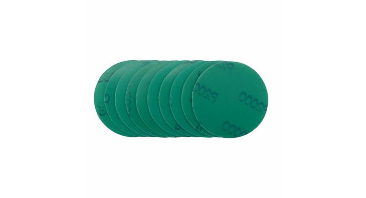Draper 11952 Wet and Dry Sanding Discs with Hook and Loop, 75mm, 2000 Grit (Pack of 10)