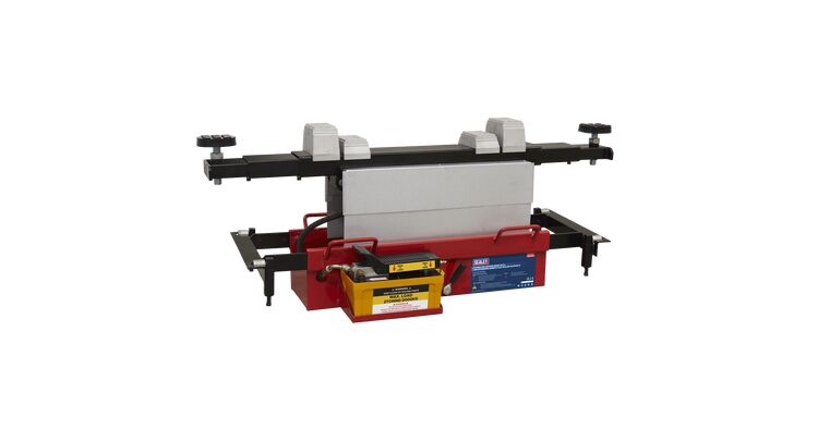Sealey SJBEX200A Air Jacking Beam 2tonne with Arm Extenders & Flat Roller Supports