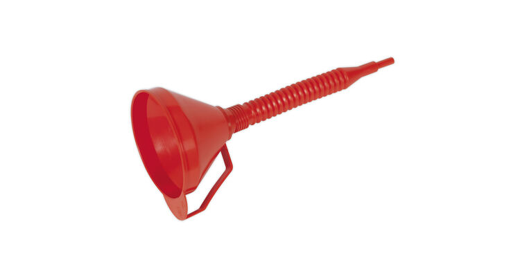 Sealey F16F Funnel with Flexible Spout & Filter Medium &#8709;160mm