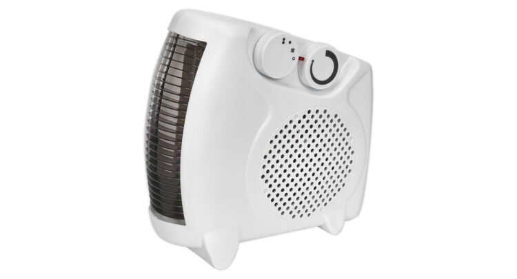 Sealey FH2010 Fan Heater 2000W/230V 2 Heat Settings & Thermostat
