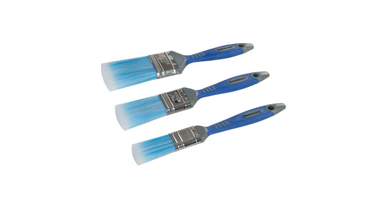 Silverline No-Loss Synthetic Paint Brush Set 3pce - 3pce