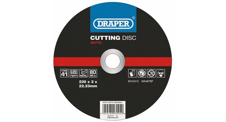 Draper 94775 Metal Cutting Disc, 230 x 2 x 22.23mm