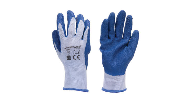 Silverline Latex Builders Gloves