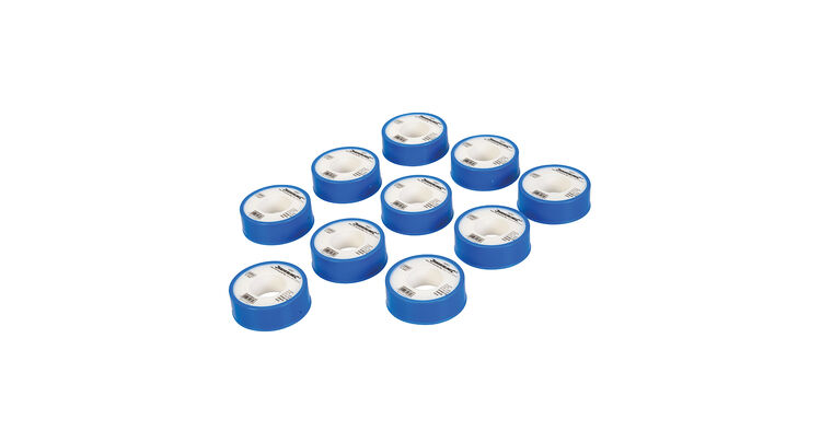 Silverline White PTFE Thread Seal Tape 10pk