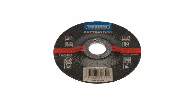 Draper 94784 DPC Metal Cutting Disc, 115 x 2.5 x 22.23mm