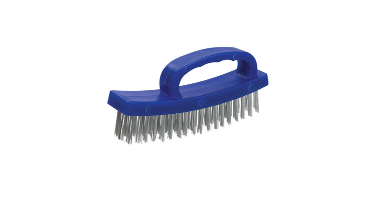 Silverline D-Handle Wire Brush - 4 Row