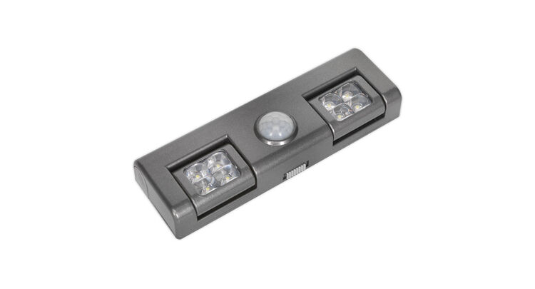 Sealey GL93 Auto 8 LED Light with PIR Sensor 3 x AA Cell