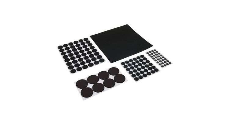 Fixman Self-Adhesive Pad Set 125pce - Black
