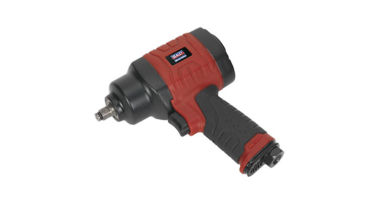 Sealey GSA6000 Composite Air Impact Wrench 3/8"Sq Drive Twin Hammer