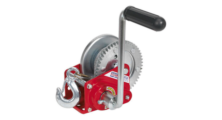 Sealey GWC1200B Geared Hand Winch with Brake & Cable 540kg Capacity