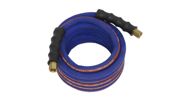 Sealey AH5R Air Hose 5m x &#8709;8mm with 1/4"BSP Unions Extra Heavy-Duty