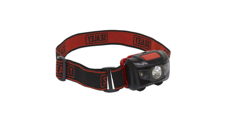 Sealey HT03LED Head Torch 3W + 2 LED 3 x AAA Cell