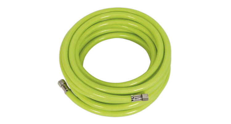 Sealey AHFC10 Air Hose High Visibility 10m x &#8709;8mm with 1/4"BSP Unions