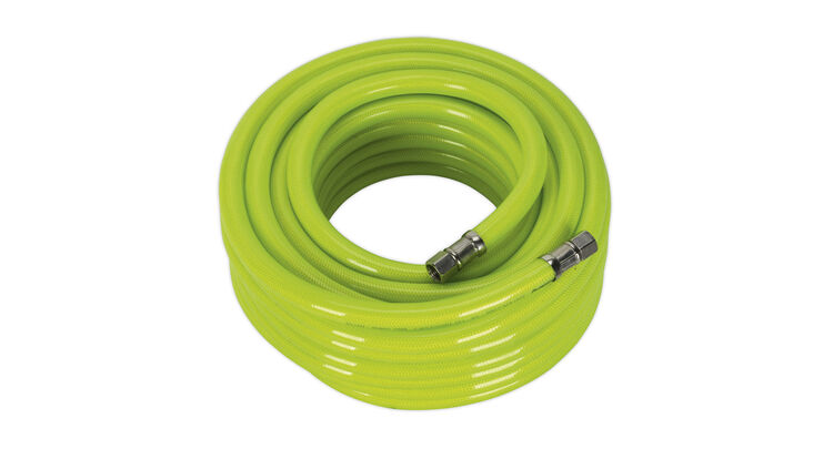 Sealey AHFC1538 Air Hose High Visibility 15m x &#8709;10mm with 1/4"BSP Unions