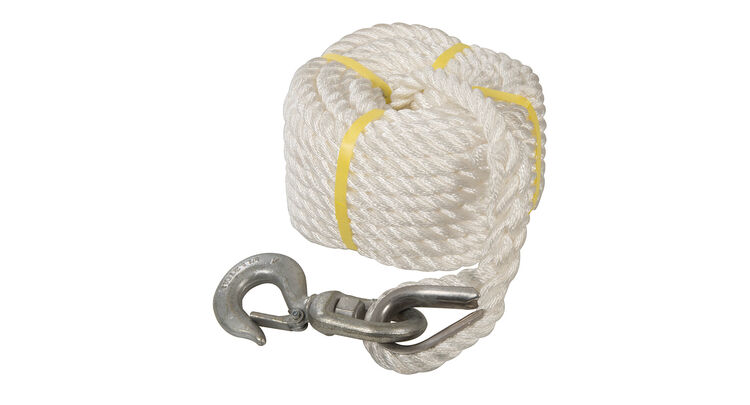 Silverline Gin Wheel Rope with Hook 20m x 18mm
