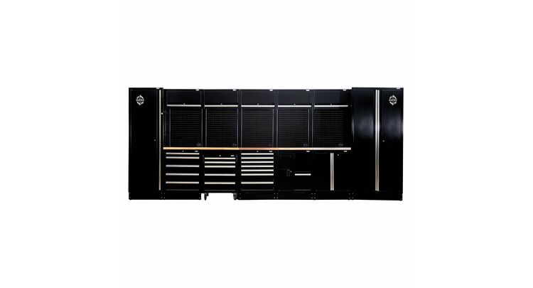 Draper 04389 BUNKER&#174; Modular Storage Combo with Sink and Hardwood Worktop (25 Piece)