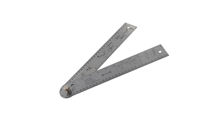 Silverline Easy Angle Protractor Rule 600mm