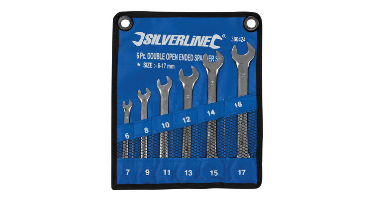 Silverline Open-Ended Spanner Set 6pce 6 - 17mm