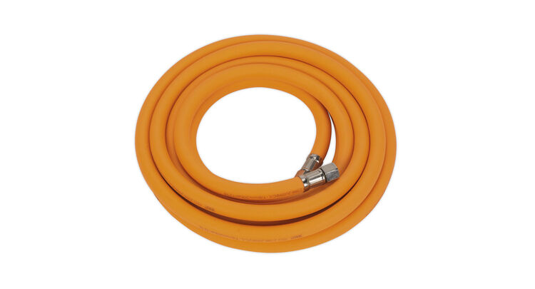 Sealey AHHC5 Air Hose 5m x &#8709;8mm Hybrid High Visibility with 1/4"BSP Unions