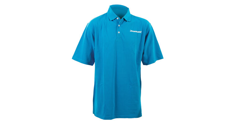 Silverline Poly Cotton Blue Polo Shirt