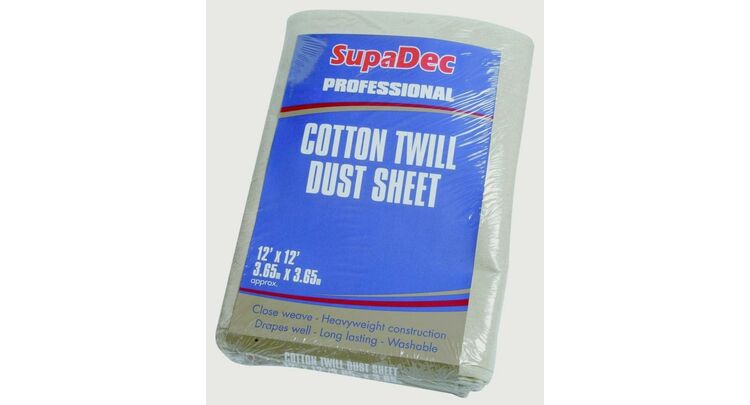 SupaDec Cotton Twill Dust Sheet
