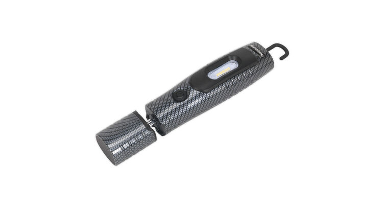 Sealey LED3602CF Rechargeable 360° Inspection Lamp 7 SMD + 3W LED Carbon Fibre Effect Lithium-ion