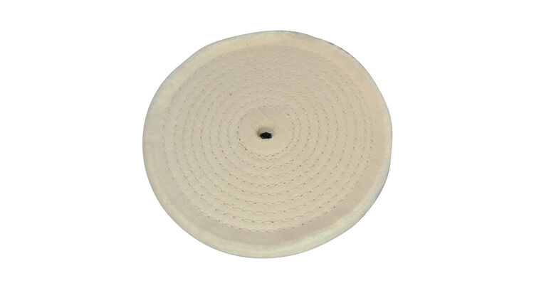 Silverline Spiral-Stitched Cotton Buffing Wheel 150mm