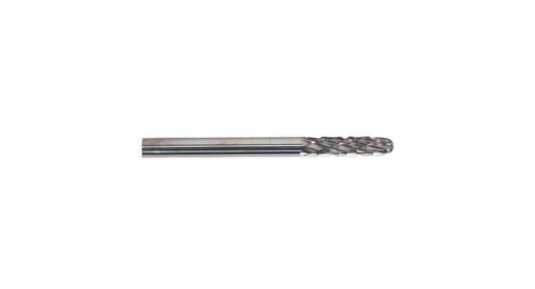 Sealey MCB002 Micro Carbide Burr Ball Nosed Cylinder 3mm Pack of 3