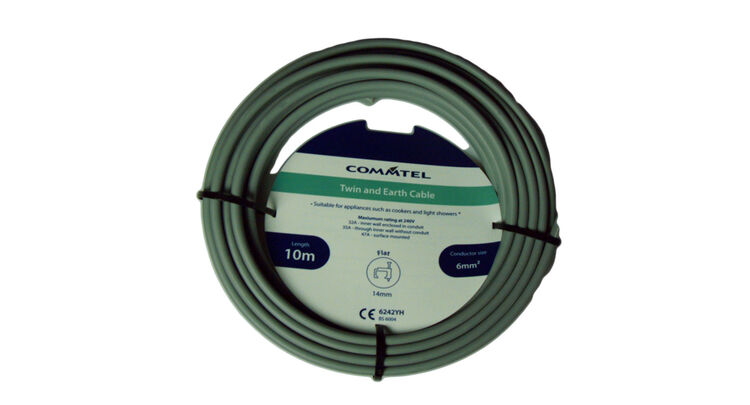 Commtel FLPP010STV Twin and Earth Cable 10m 6mm