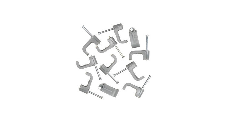 Securlec SL9209 Cable Clips Flat Pack of 40