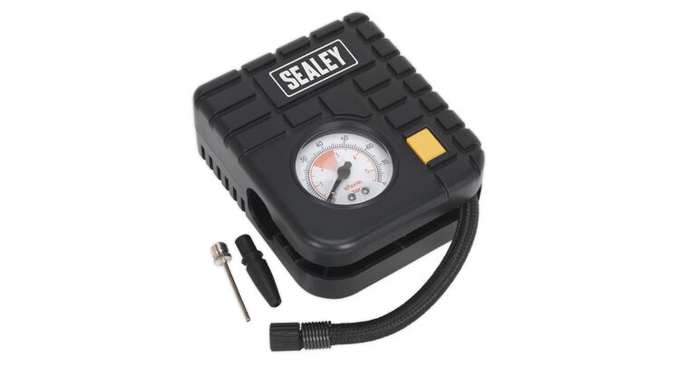 Sealey MS163 Micro Air Compressor with Work Light 12V