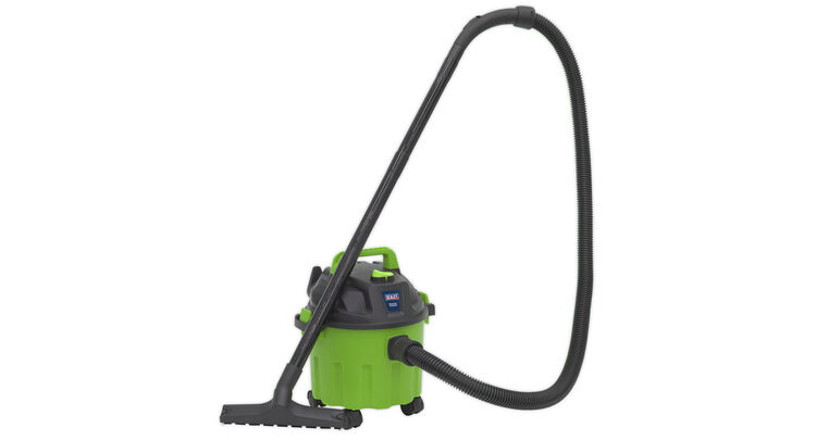 Sealey PC102HV Vacuum Cleaner Wet & Dry 10ltr 1000W/230V - Hi-Vis Green