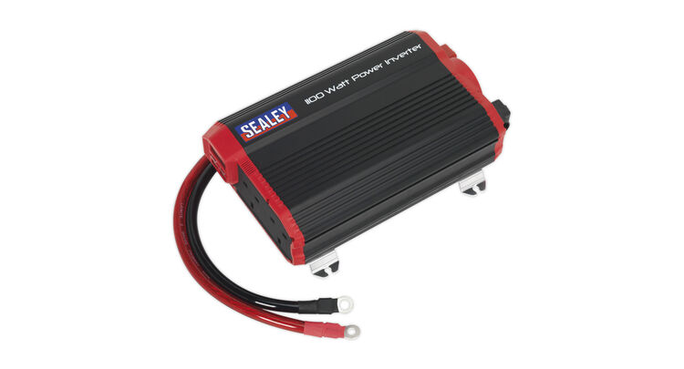 Sealey PI1100 Power Inverter Modified Sine Wave 1100W 12V DC - 230V 50Hz