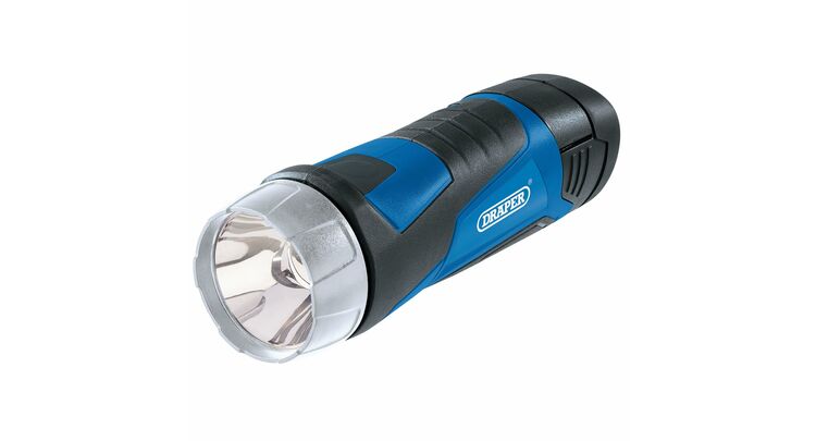 Draper 70299 12V LED Torch, 1W, 90 Lumens (Sold Bare)
